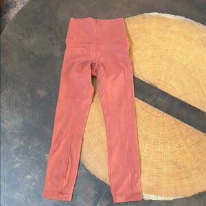 Lululemon Rust size 0 cropped wunder under leggings